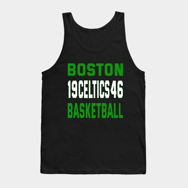 Boston basketball Classic Tank Top by Medo Creations